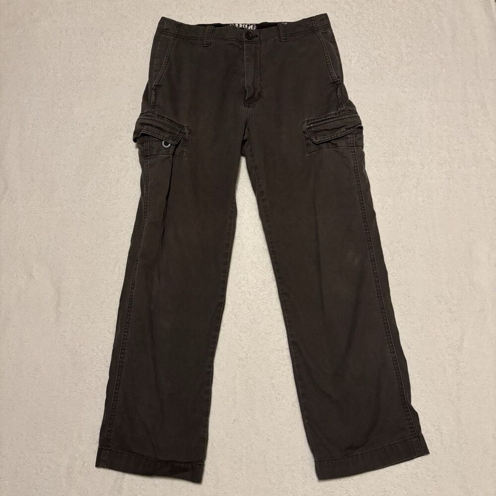 Cargo Pants Mens 30x30 Green Utility 100% Cotton‎ Roundtree & Yorke